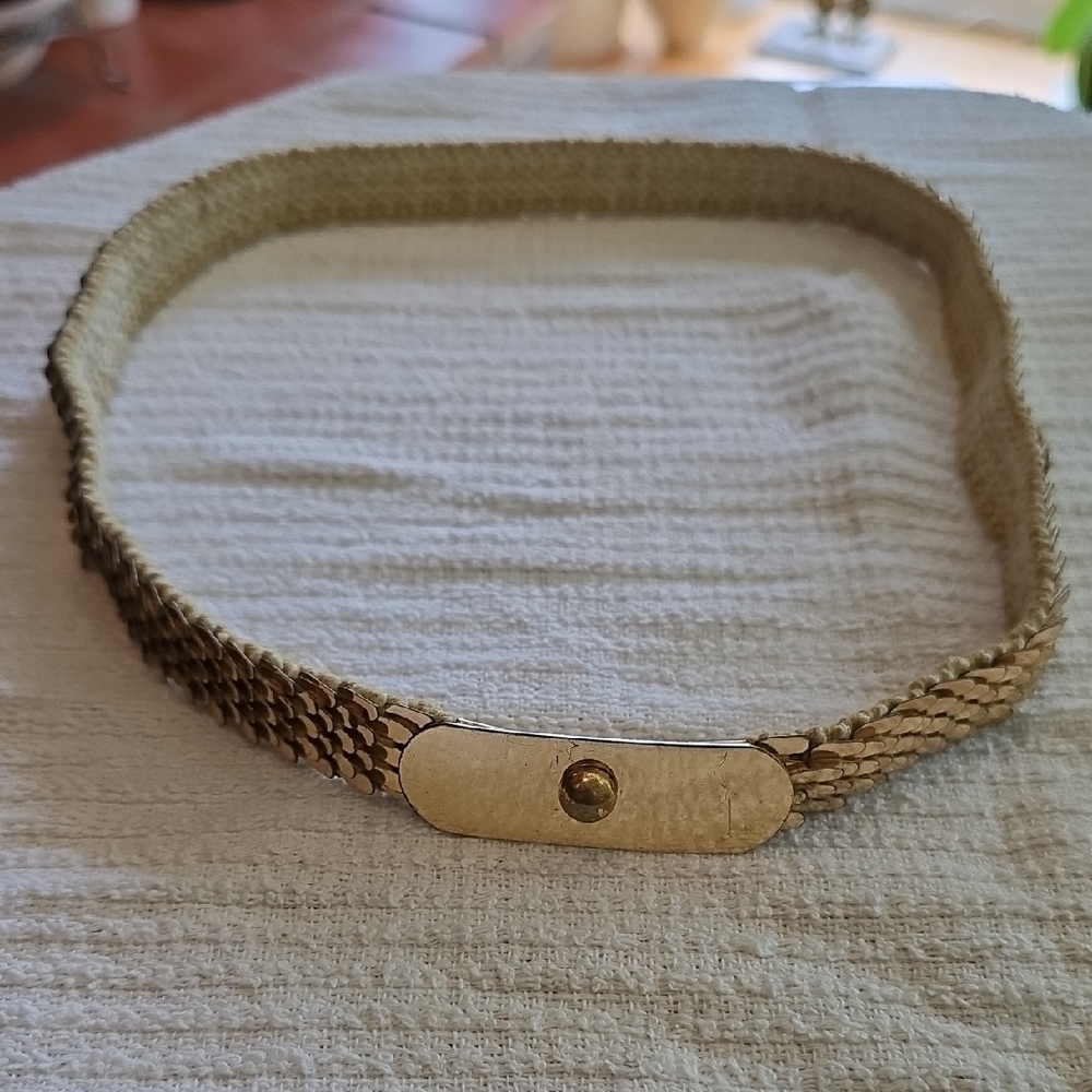 Vintage Gold Sinch Stretch Belt